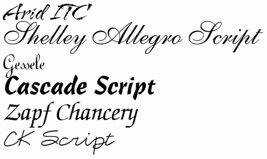 Display-and-Script-Fonts