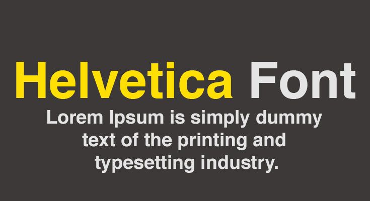 Helvetica-Font