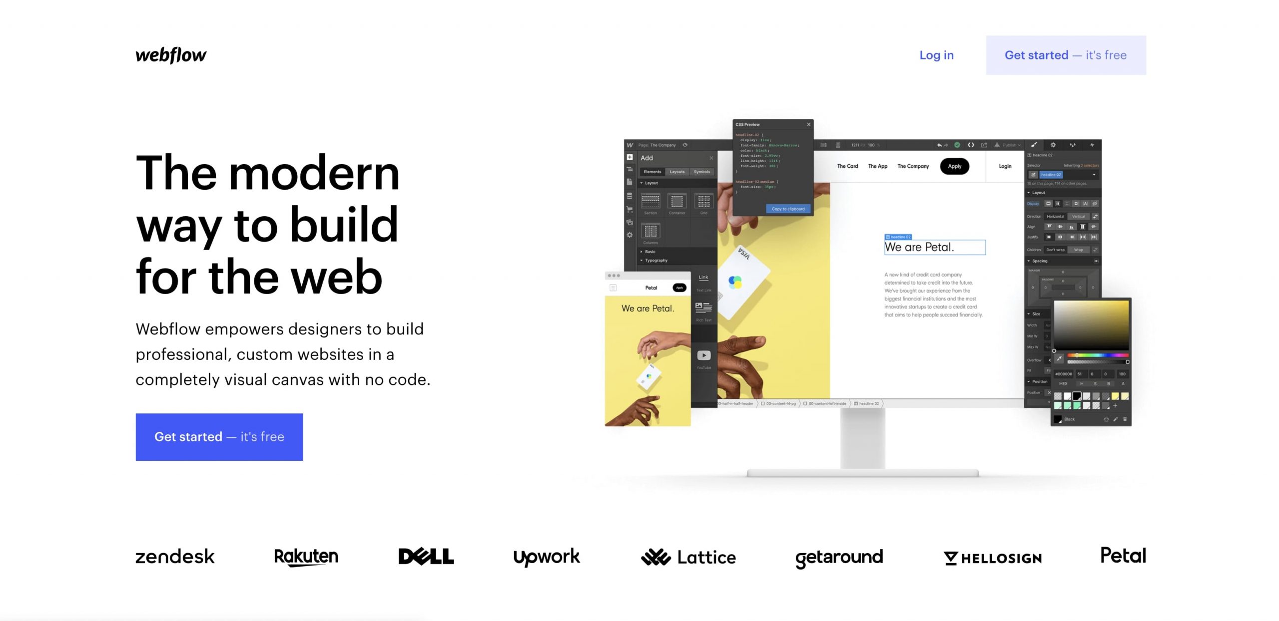 Webflow-webdesign-tool