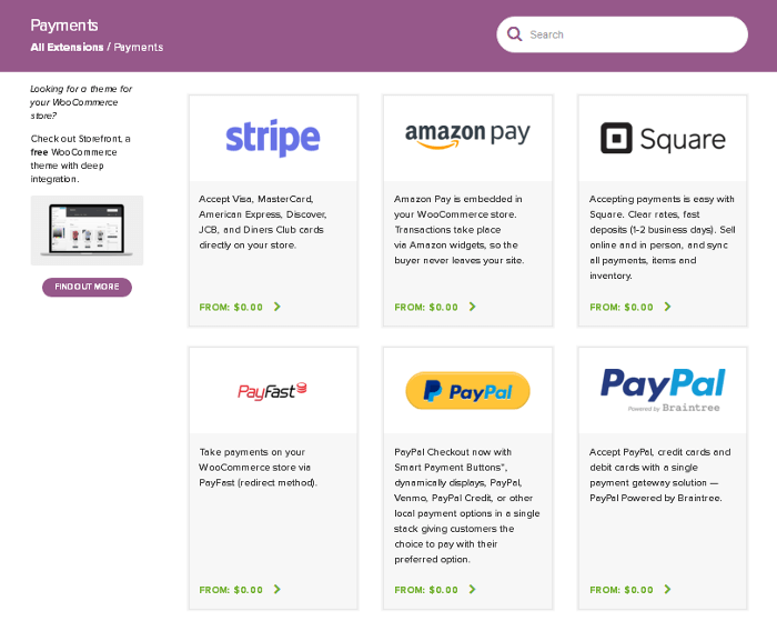Woocommerce payment